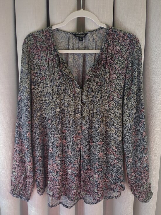 Lucky Brand Tops - Med Long Sleeve Lucky Brand Half Button Up Blouse / Tunic / Top